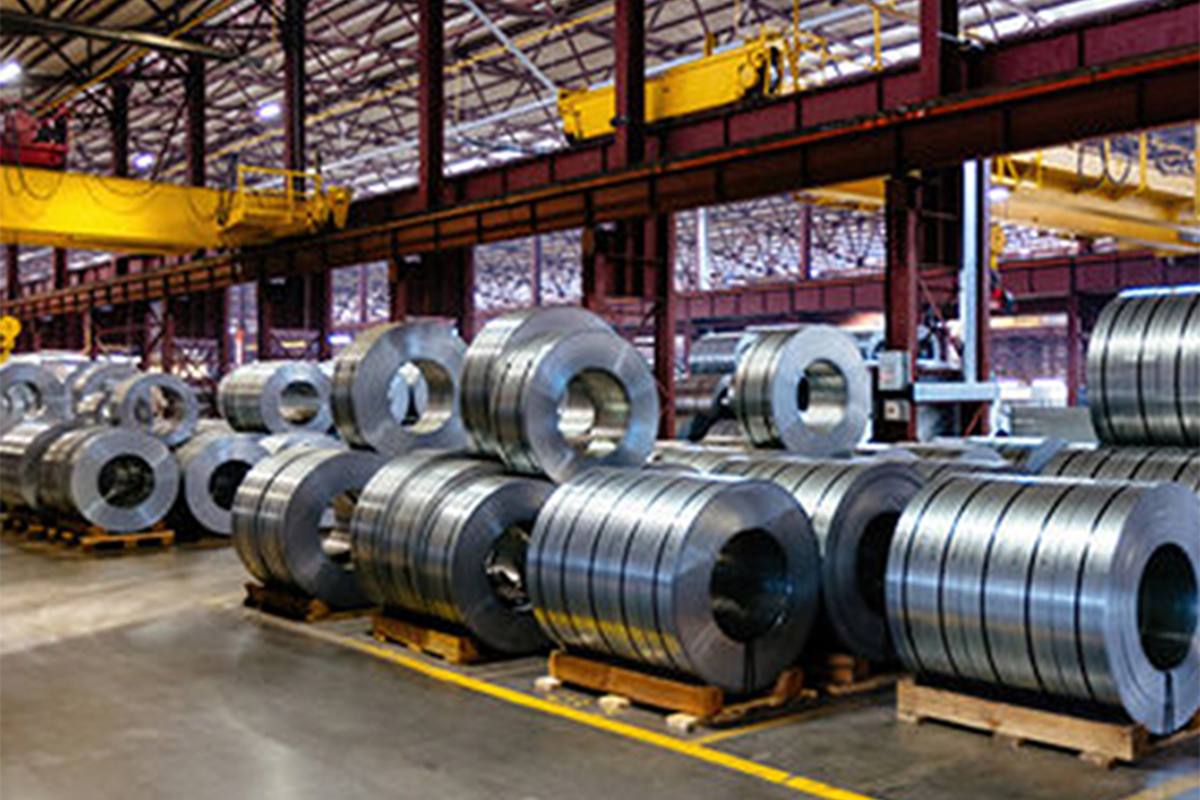 UMCO warehouse — bulk steel stock and pipes